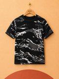 T-shirt imprimé noir Puma 100 % coton – 7/8 ans – Neuf avec étiquette
