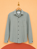 Chemise Rue Saint Patrick vert sauge – 60 % coton – Taille S – Neuve avec étiquette