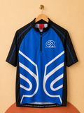 Maillot de cyclisme CLUB ROOST bleu et noir – Neuf avec étiquette