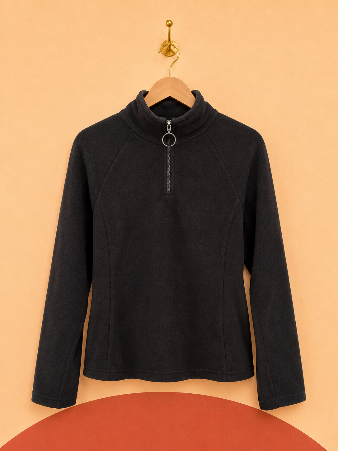 Polaire zippée BRAVE SOUL London noire – Taille S – Neuve avec étiquette