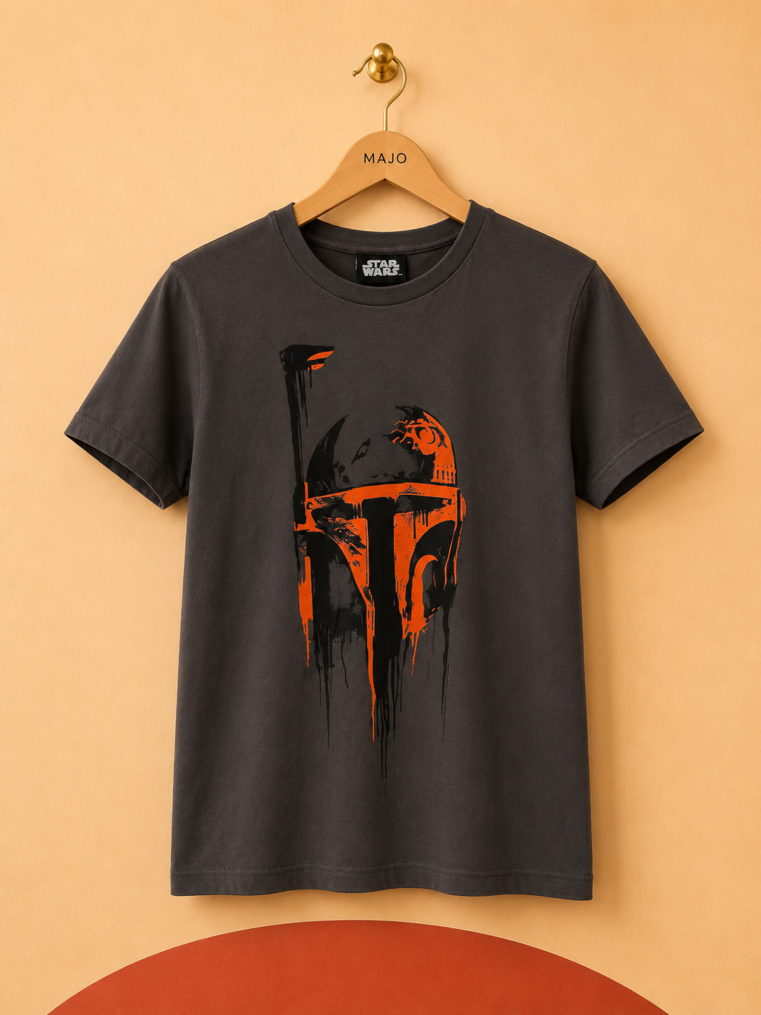 T-shirt gris Star Wars imprimé Boba Fett – 5/6 ans / 116 cm – Neuf avec étiquette