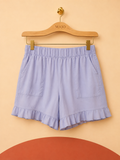 Short bleu clair à volants Alredine – Neuf avec étiquette – Taille S