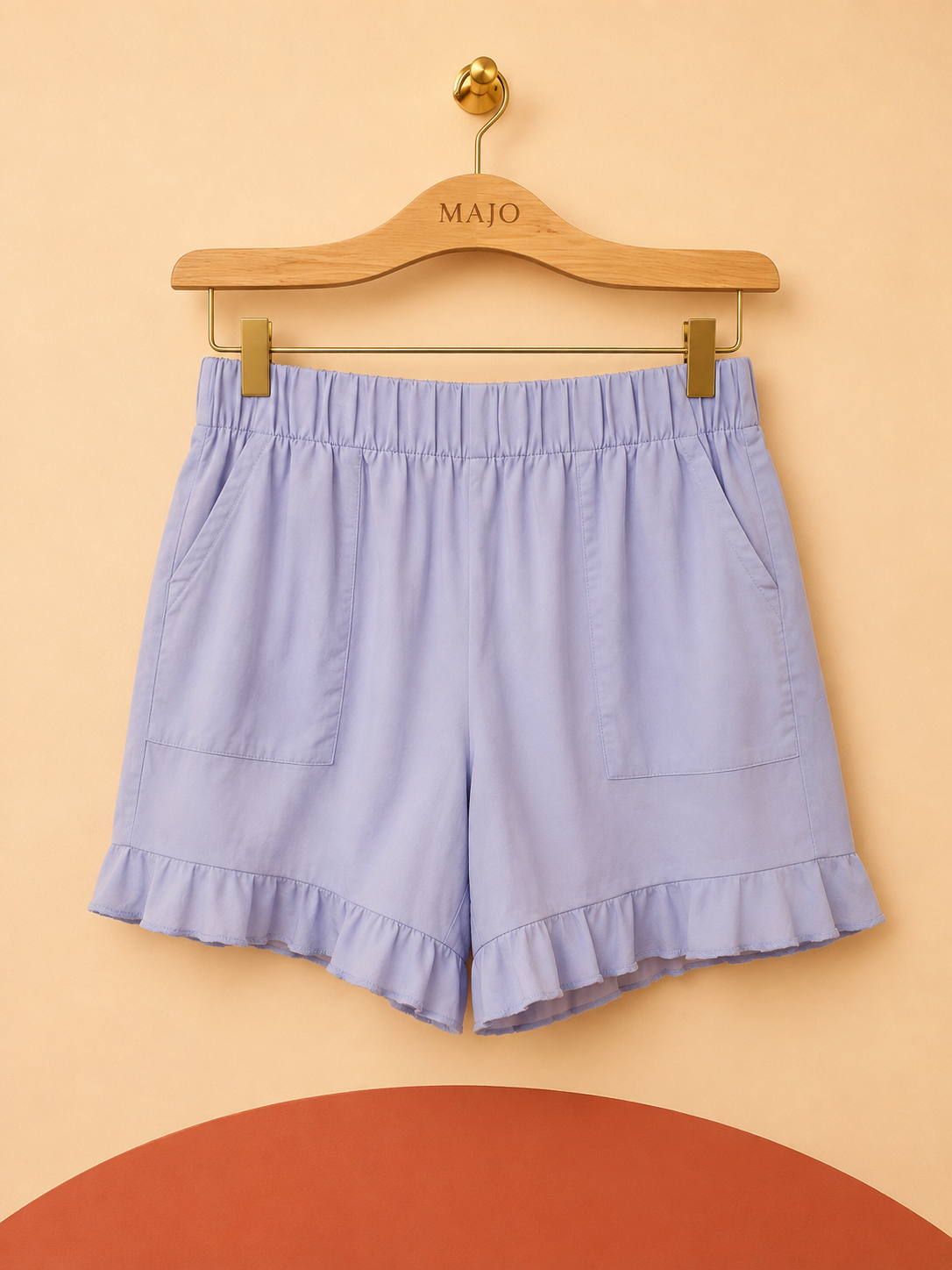 Short bleu clair à volants Alredine – Neuf avec étiquette – Taille S