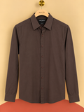 Chemise slim fit Todd Shelton marron – Taille S – Neuf avec étiquette