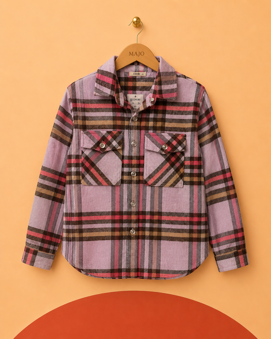 Surchemise à carreaux rose Cikoby – 9/10 ans (134/140 cm) – Neuve avec étiquette