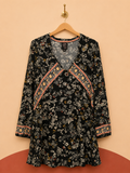 Robe fluide imprimée fleurie Captain Tortue – Taille XS – Neuve avec étiquette