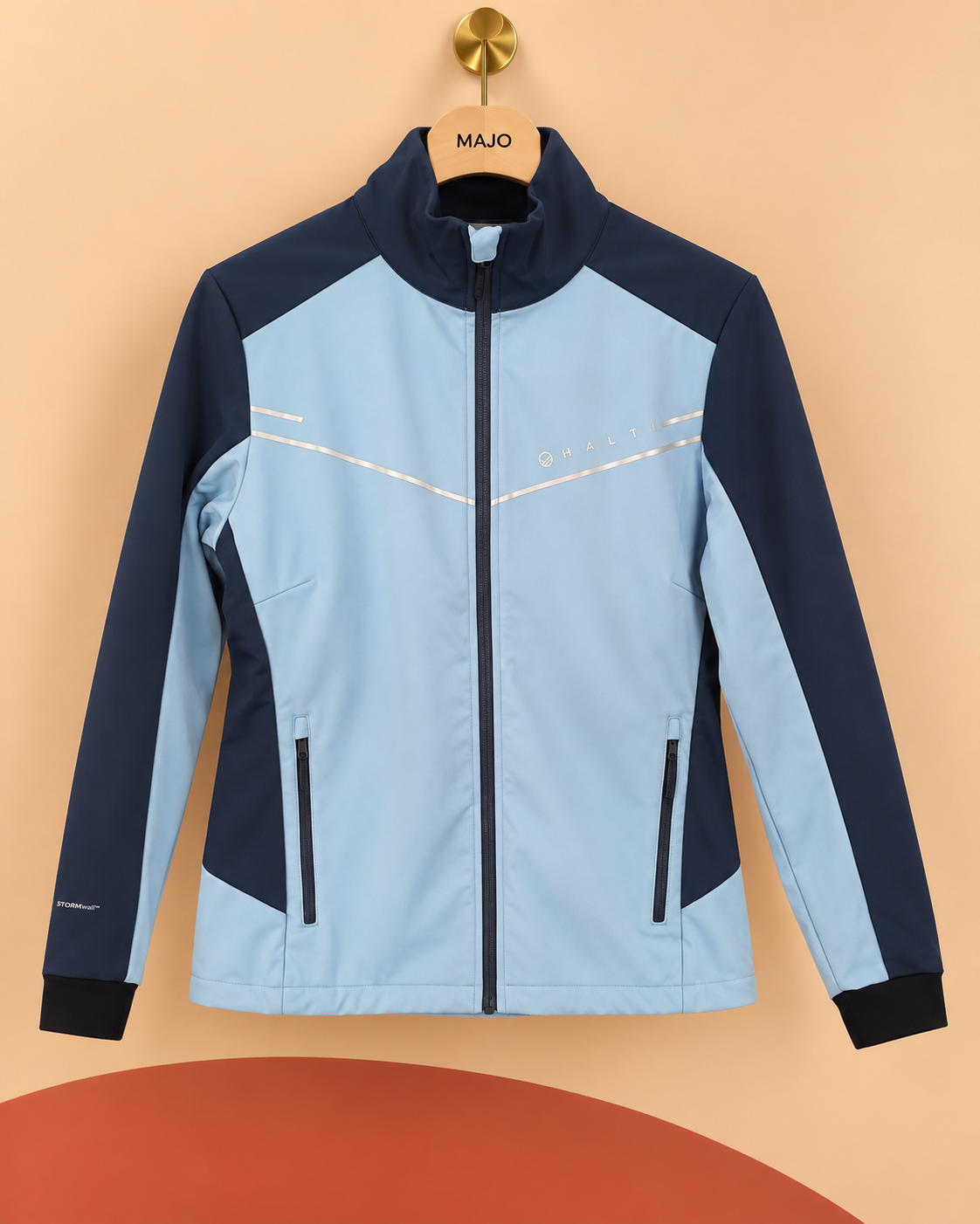 Veste de sport Halti bleu marine et bleu ciel – Taille 42 – Neuve avec étiquette