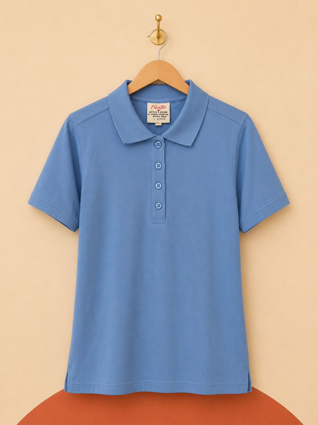 Polo PRINTER bleu ciel – Neuf avec étiquette