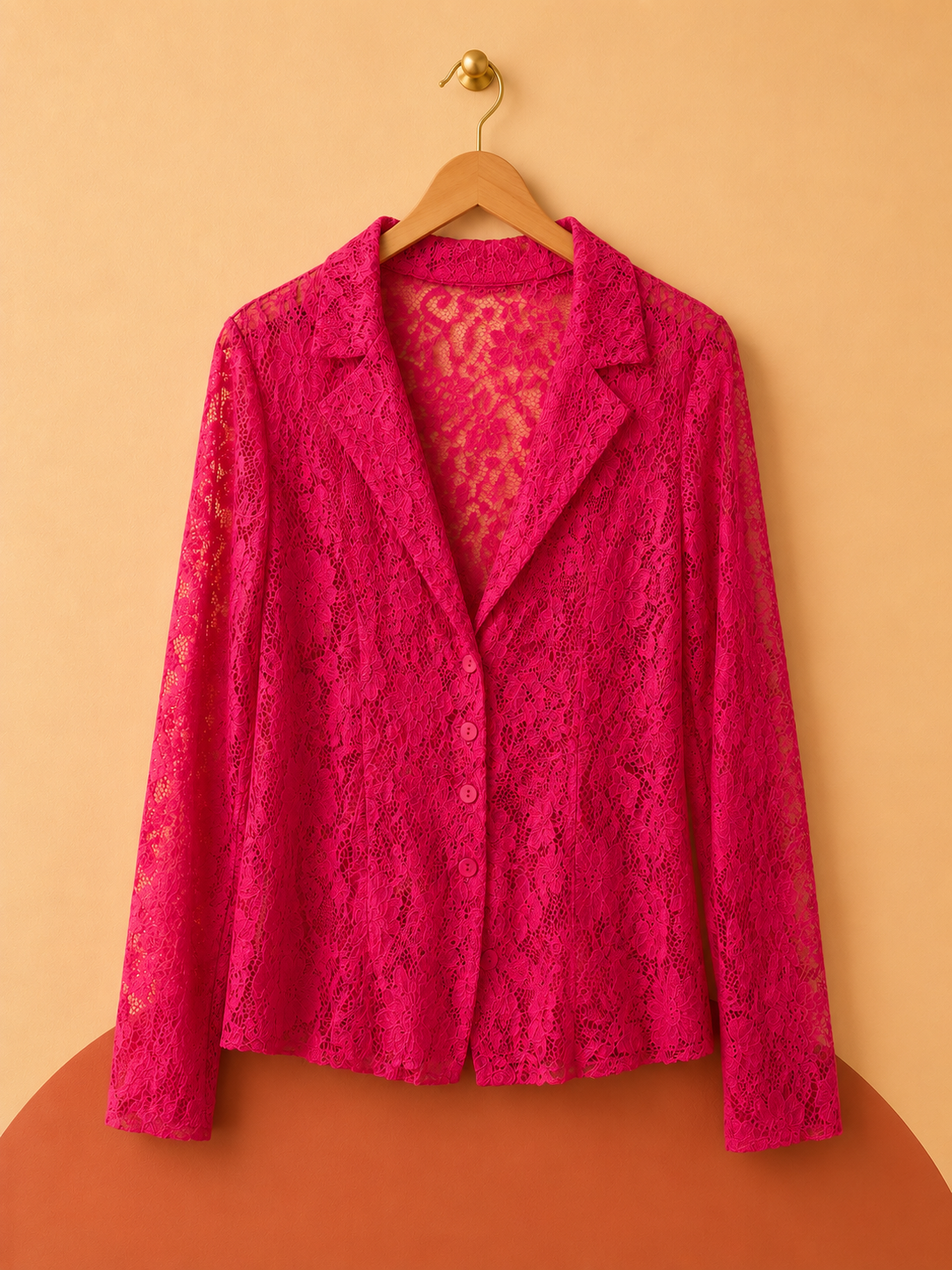 Chemise en dentelle Roméo pour Juliette fuchsia – Neuf avec étiquette