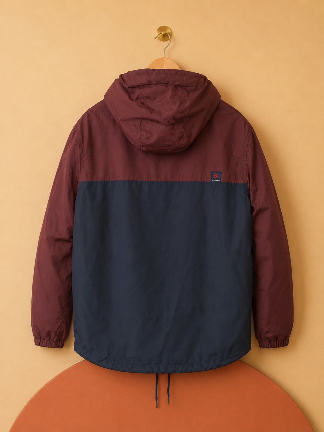 Parka ICE TECH homme bordeaux et bleu marine – Neuve avec étiquette