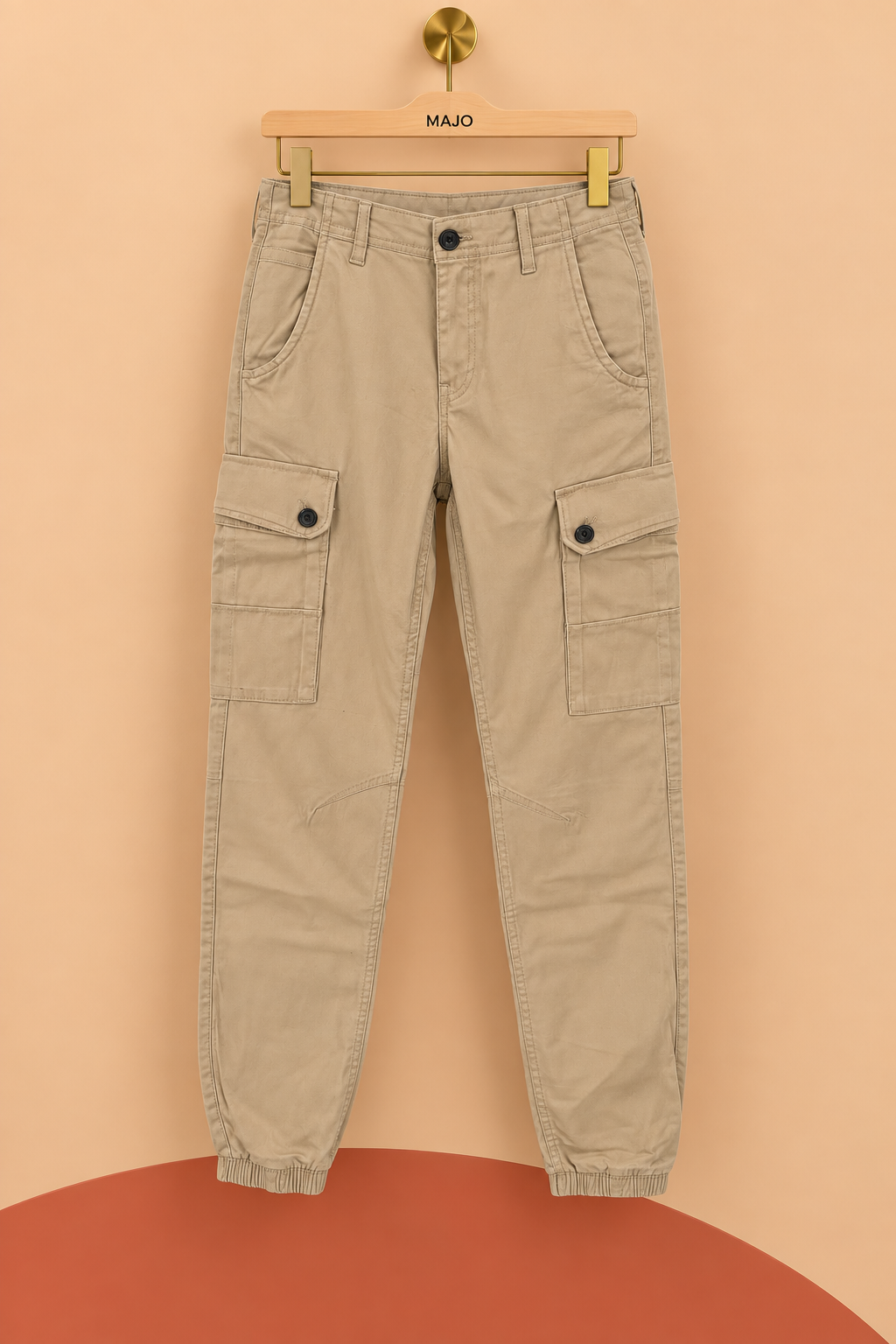 Pantalon cargo Jack & Jones beige – Taille 15 ans – Neuf avec étiquette