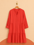 Robe chemise corail TNTUUM 100 % coton – Neuve avec étiquette