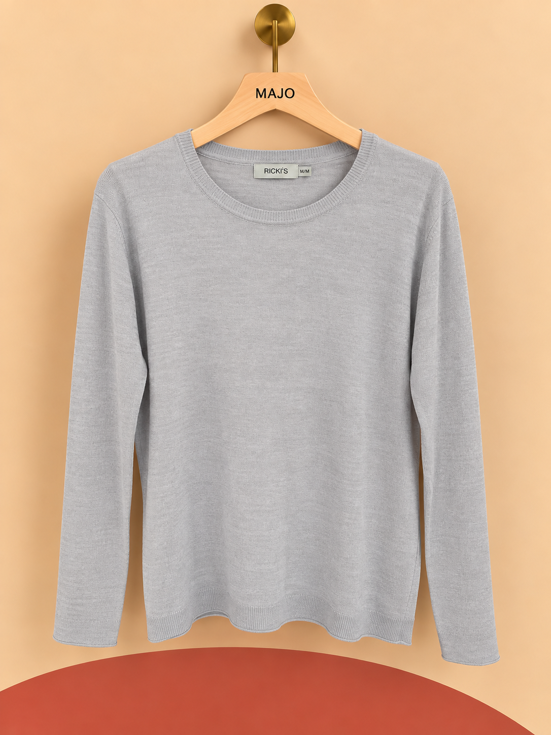 Pull Ricki’s gris clair – Taille XL – Neuf avec étiquette