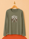 T-shirt manches longues Rue Saint-Patrick kaki – Neuf avec étiquette