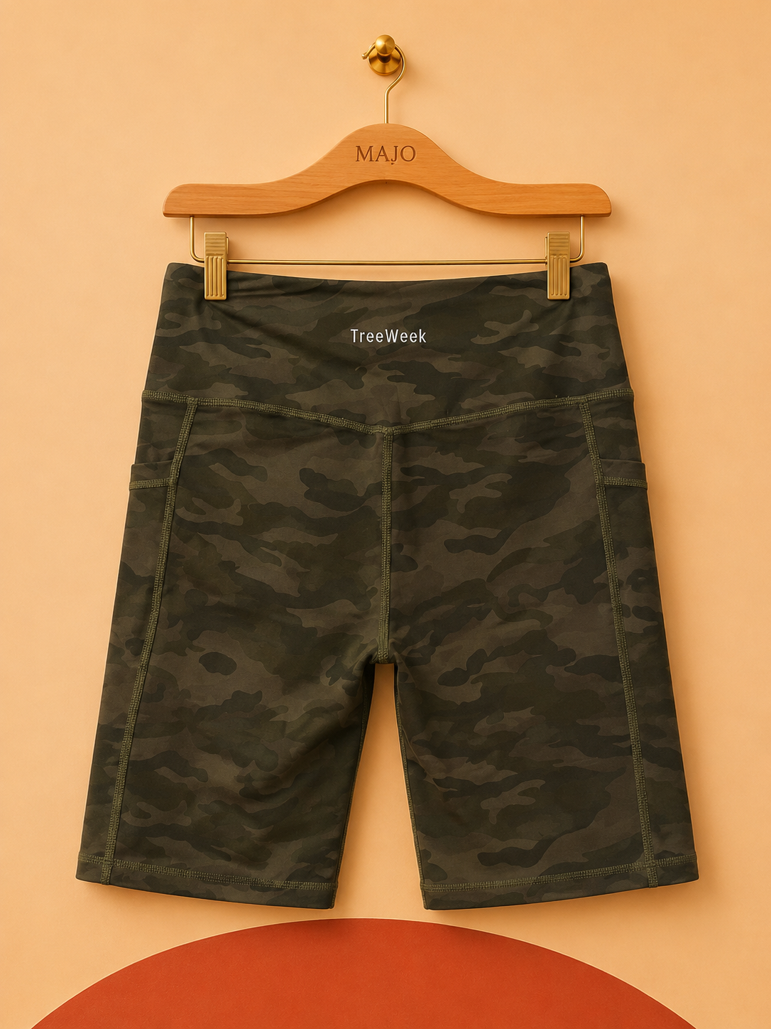 Short cycliste camouflage TreeWeek – Neuf avec étiquette – Taille XS