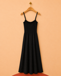 Robe noire à smocks Fresh Made – Taille S/M – Neuve avec étiquette