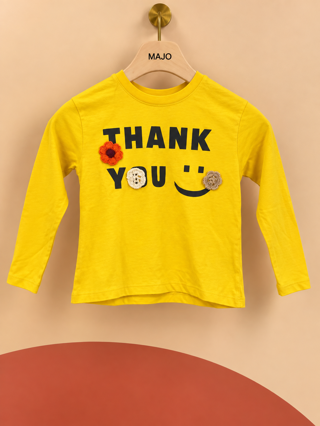 T-shirt manches longues Cikoby jaune – Taille 4/5 ans – Neuf avec étiquette
