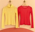 Tops transparents Les Gonzesses de Paris jaune et rouge – Taille unique – Neufs avec étiquette