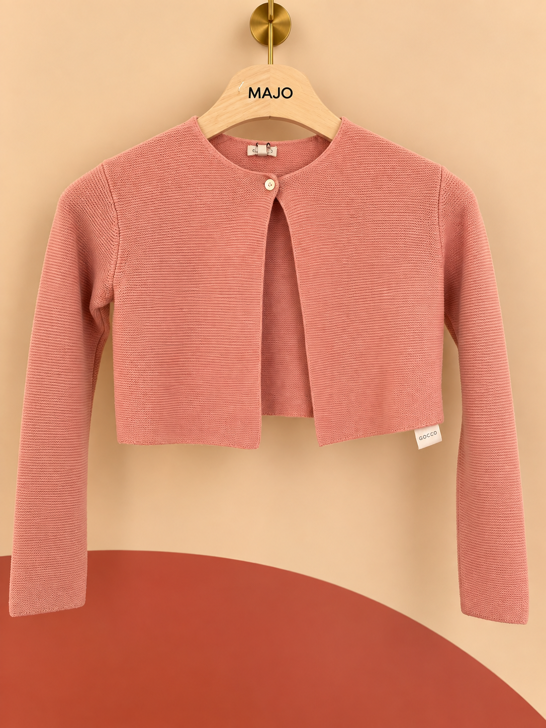 Gilet court Gocco rose – Taille 9/10 ans – Neuf avec étiquette