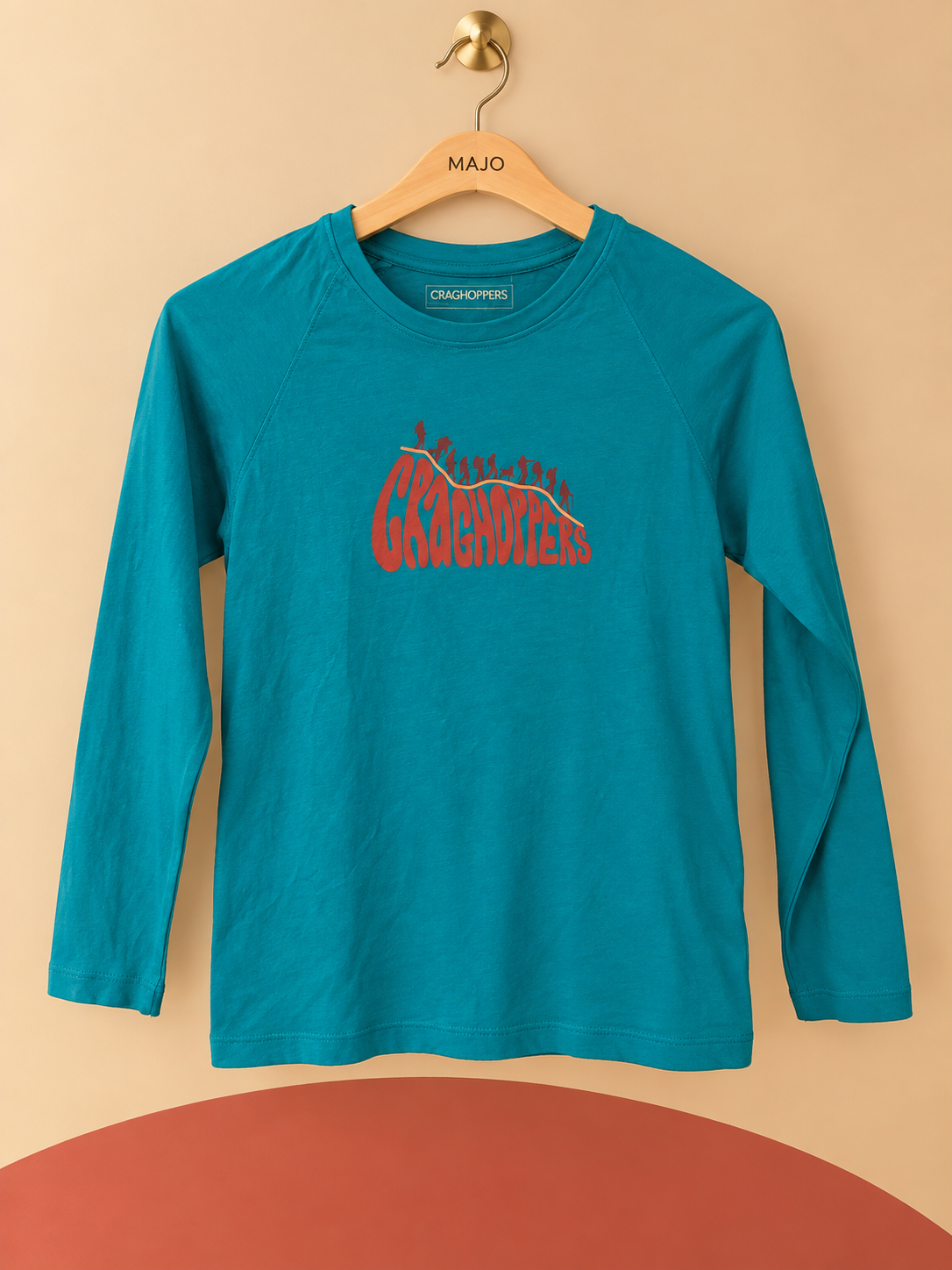 T-shirt manches longues Craghoppers – 7/8 ans – 100 % coton – Neuf avec étiquette