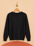 Pull Altitudine noir en maille texturée – Taille M – Neuf avec étiquette