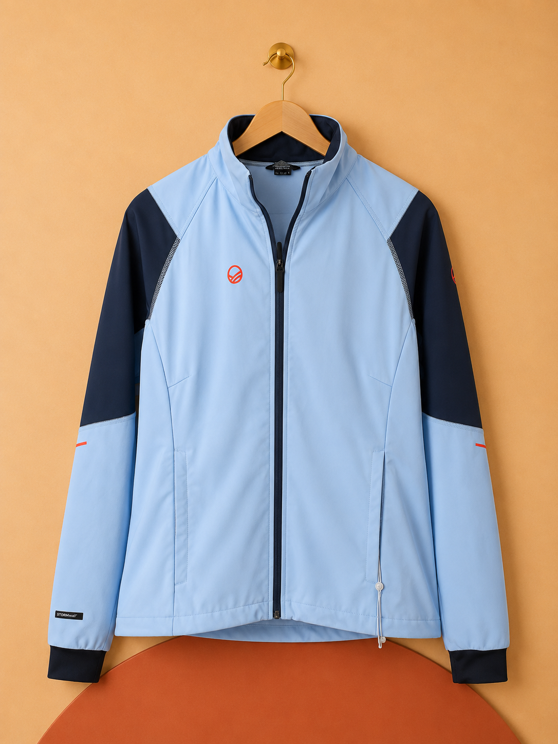 Veste softshell HALTI bleu ciel et bleu marine – Neuve avec étiquette