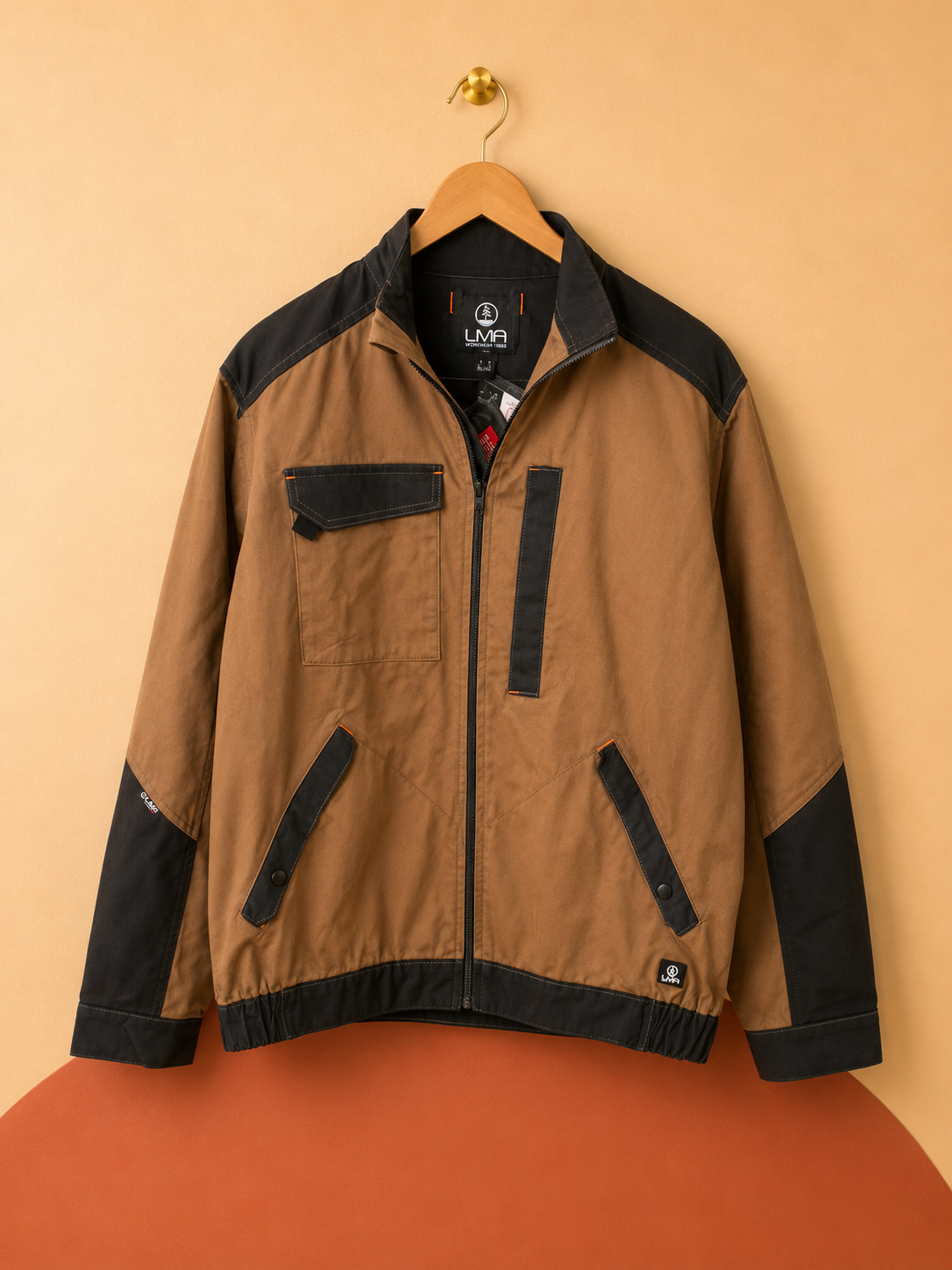 Veste de travail LMA marron et noir –  Neuve avec étiquette