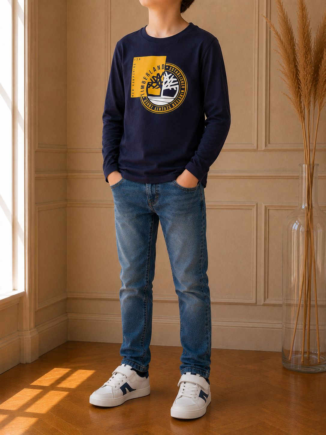 T-shirt Timberland manches longues – 12 ans – Très bon état