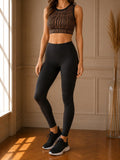 Crop top de sport Marron femme – taille  XS - Haut technique sans manches - neuf avec étiquette Heart And Soul