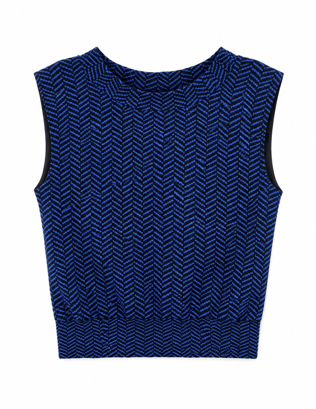 Crop top de sport bleu électrique et noir femme – taille  M/L - Haut technique sans manches - neuf avec étiquette Heart And Soul