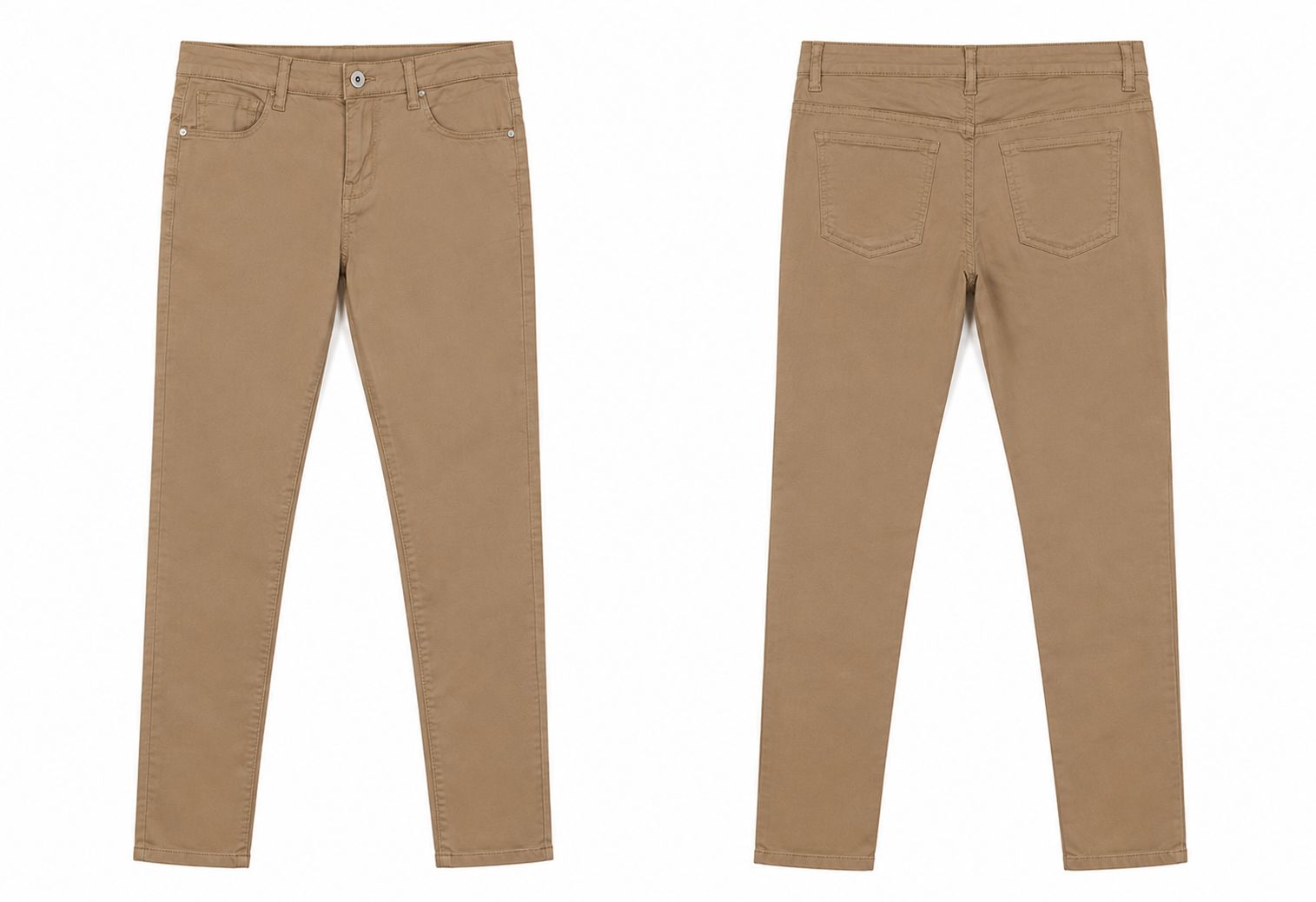 Tregging slim beige femme Golden Point – Taille S – Neuf avec étiquette