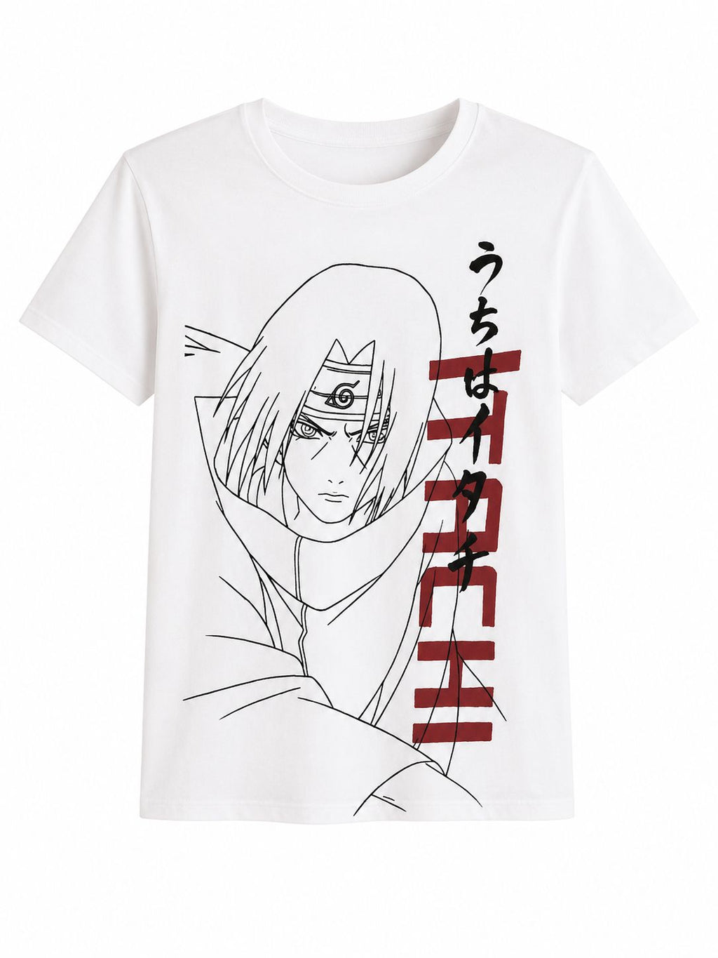 T-shirt Naruto homme blanc – Itachi Uchiha