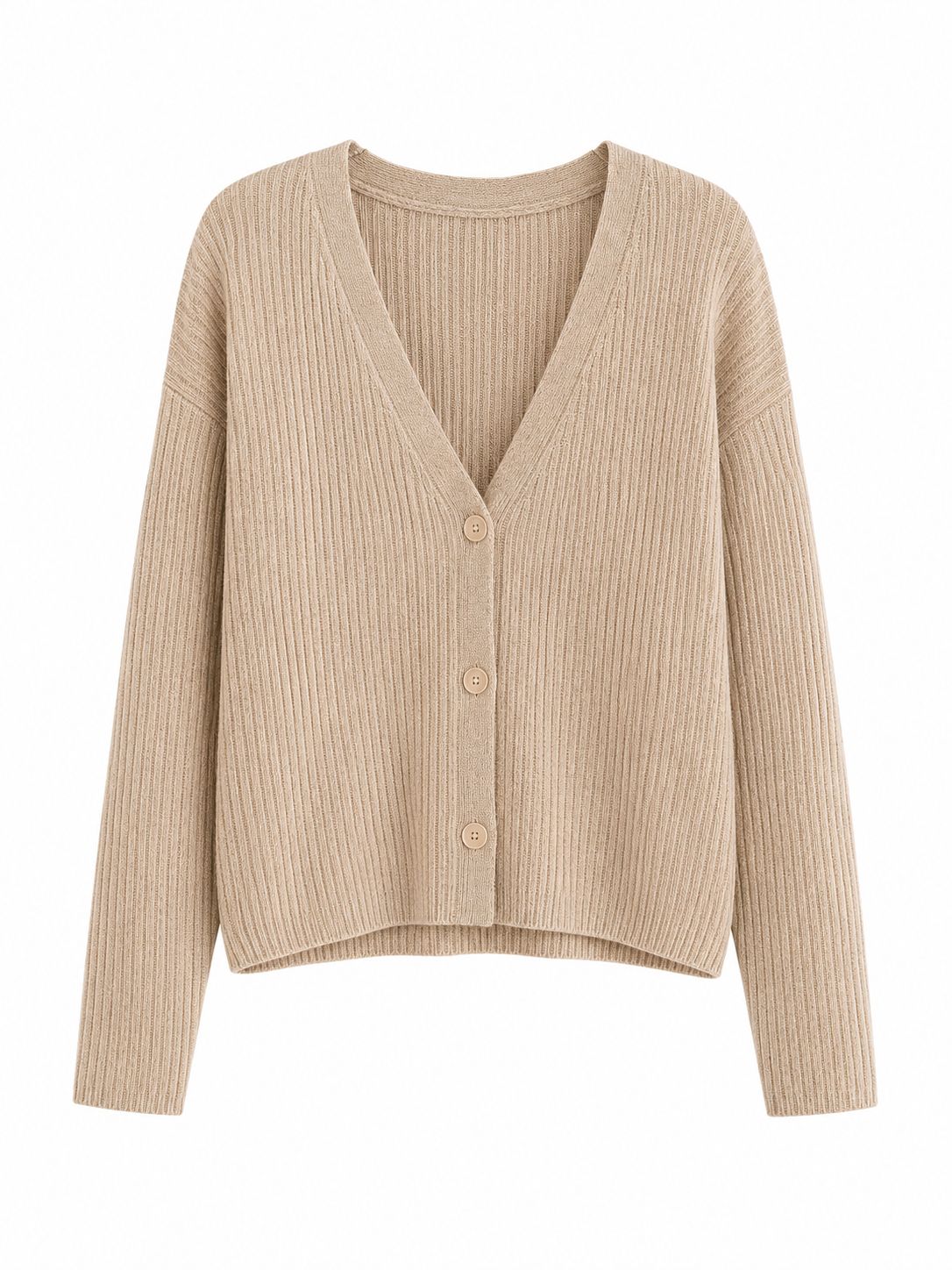 Cardigan beige côtelé : l’indispensable du dressing !