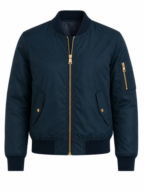 Bomber Bershka bleu pétrole