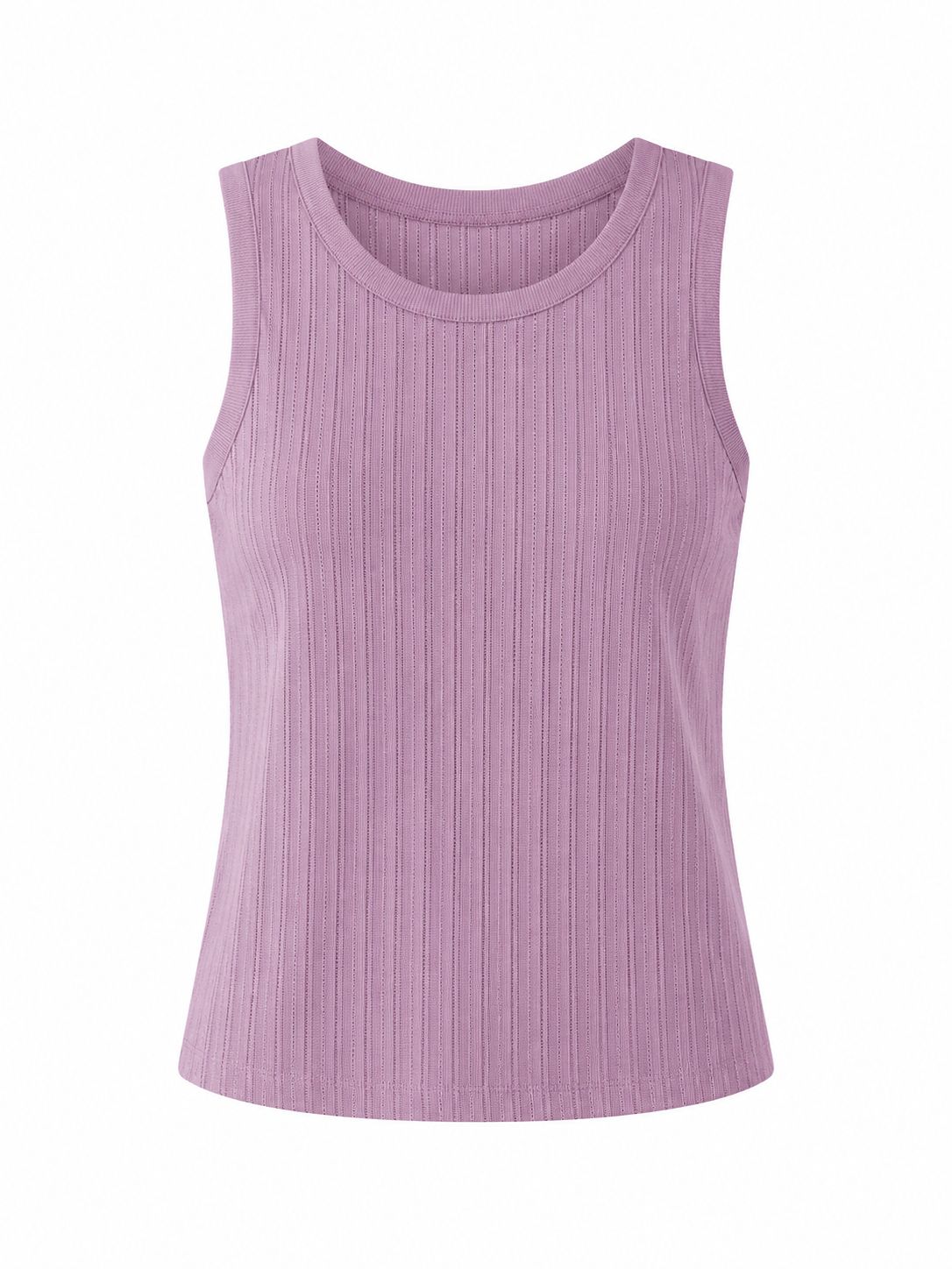 Débardeur côtelé jaune pastel femme – Débardeur côtelé lilas femme– Neuf avec étiquette